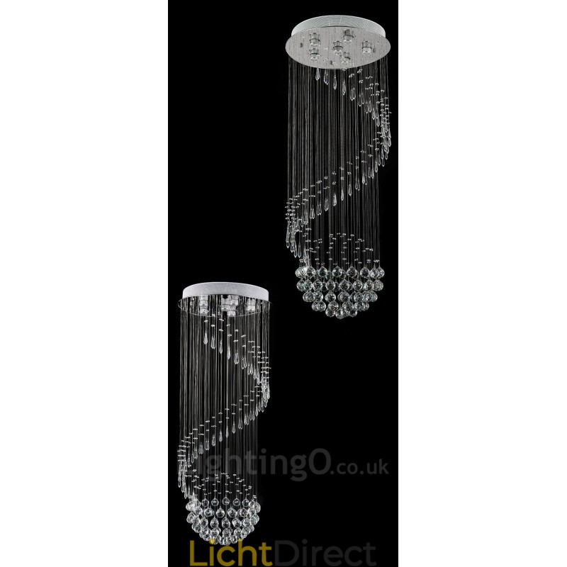 6 lampen moderne kristallen plafond hanglamp binnen kroonluchter verlichting lampen armaturen