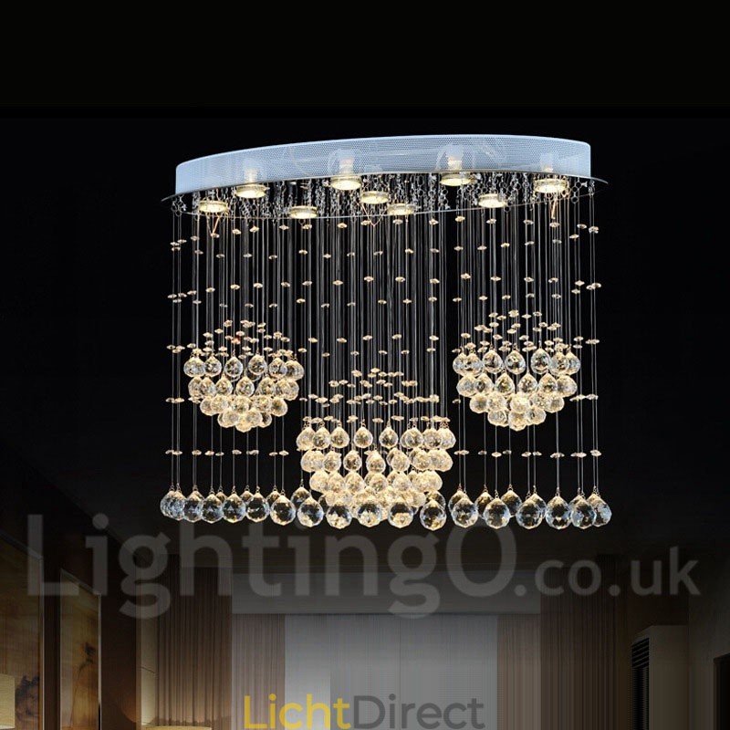 9 lampen moderne kristallen plafond hanglamp binnen kroonluchter verlichting lampen armaturen