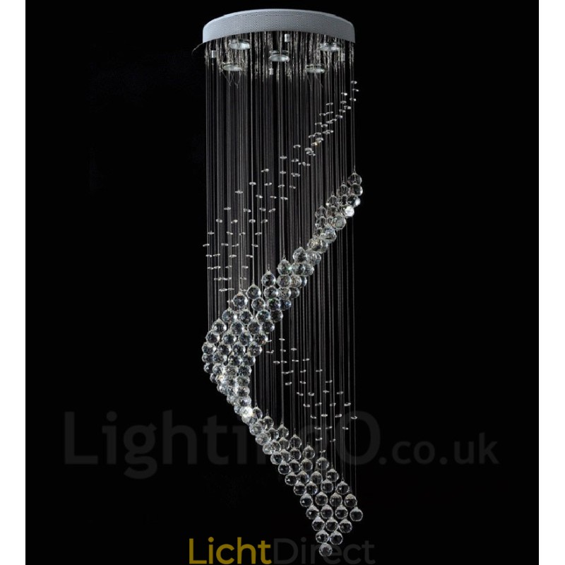 5 lampen moderne kristallen plafond hanglamp binnen kroonluchter verlichting lampen armaturen