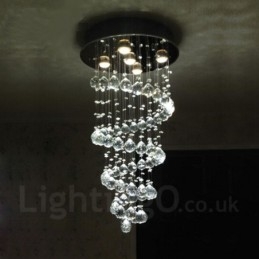 5 lampen moderne kristallen plafond hanglamp binnen kroonluchter verlichting lampen armaturen