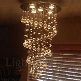 5 lampen moderne kristallen plafond hanglamp binnen kroonluchter verlichting lampen armaturen