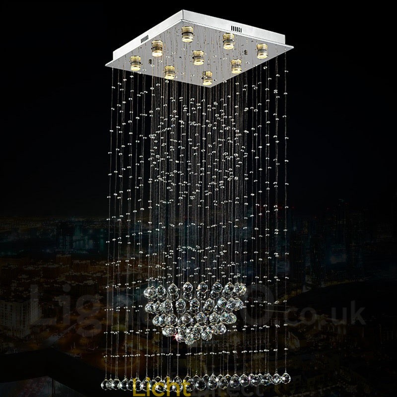 9 lampen moderne kristallen plafond hanglamp binnen kroonluchter verlichting lampen armaturen