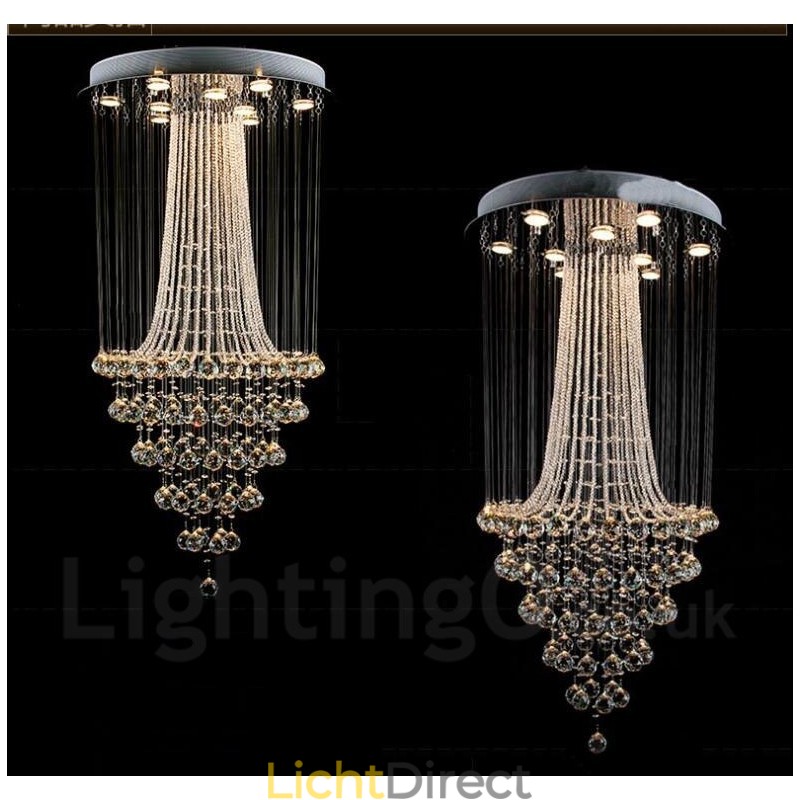 9 lampen moderne kristallen plafond hanglamp binnen kroonluchter verlichting lampen armaturen