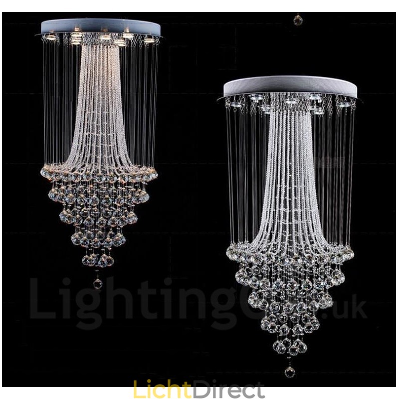 9 lampen moderne kristallen plafond hanglamp binnen kroonluchter verlichting lampen armaturen