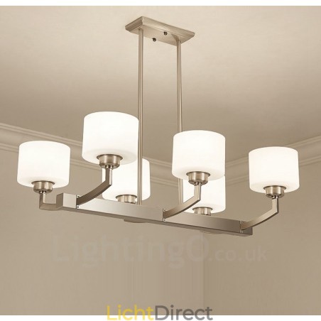6 lampen moderne chromen hanglamp binnen kroonluchter thuis hangende verlichting lampen armaturen met glazen kappen 6 lampen moderne chromen hanglamp binnen kroonluchter thuis hangende verlichting lampen armaturen met glazen kappen