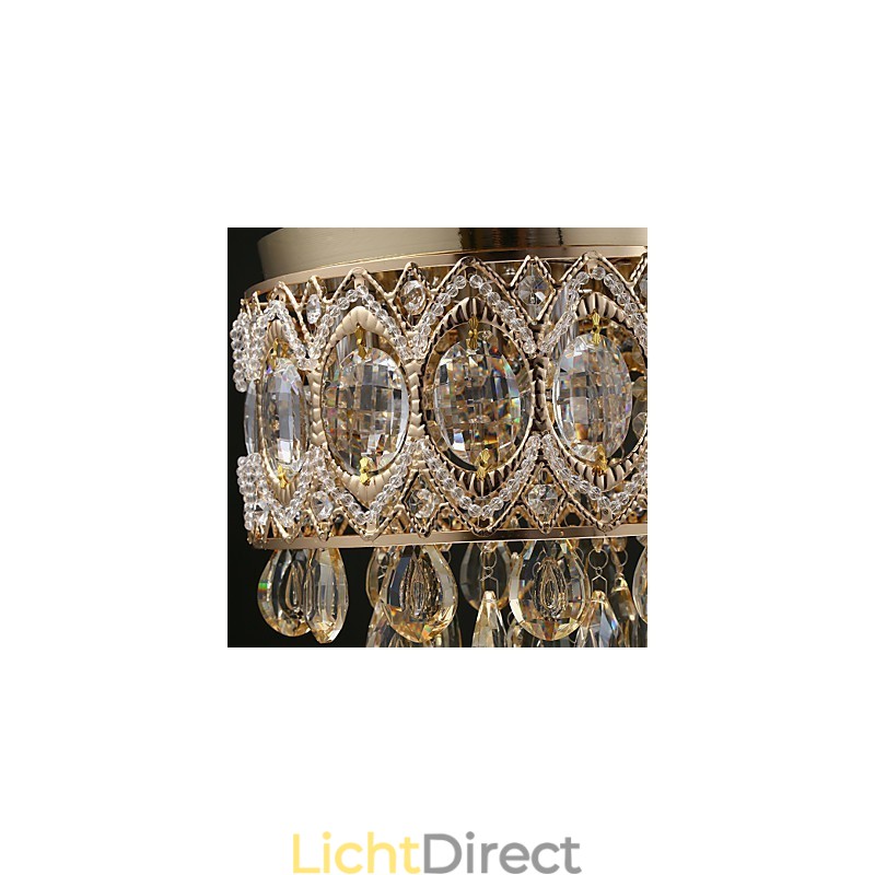 Gouden romantische champagne kristallen kroonluchter