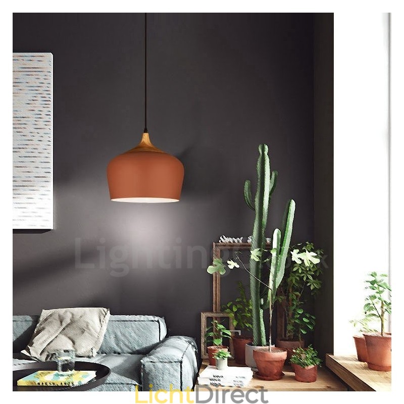 1 Lichts Moderne Hedendaagse Hanglamp Hanglamp met Wit Rood Blauwe Kap