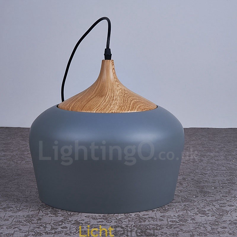 1 Lichts Moderne Hedendaagse Hanglamp Hanglamp met Wit Rood Blauwe Kap