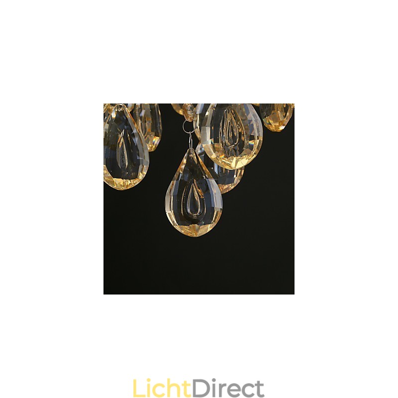 Gouden romantische champagne kristallen kroonluchter