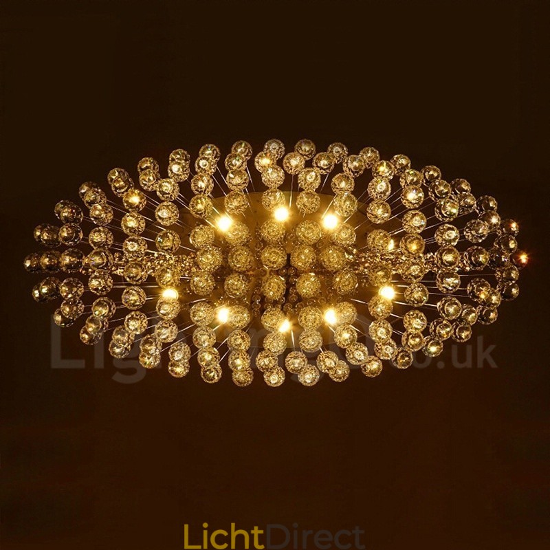 10 lampen moderne K9 kristal plafond hanglamp binnen kroonluchter verlichting lampen armaturen