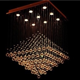 9 lampen moderne K9 kristal plafond hanglamp binnen kroonluchter verlichting lampen armaturen