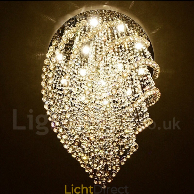 15 lampen moderne K9 kristal plafond hanglamp binnen kroonluchter verlichting lampen armaturen