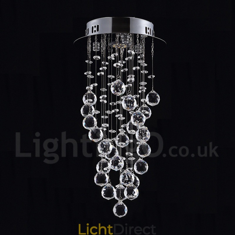 1 Licht Moderne K9 Kristal Plafond Hanglamp Binnen Kroonluchter Verlichting Lampen Armaturen