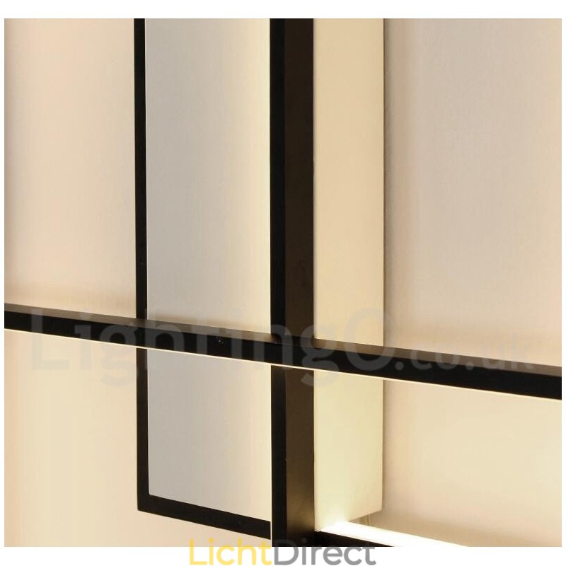 Moderne eigentijdse aluminium schilderij plafondlamp inbouw wandlamp met afstandsbediening dimmer voor woonkamer slaapkamer