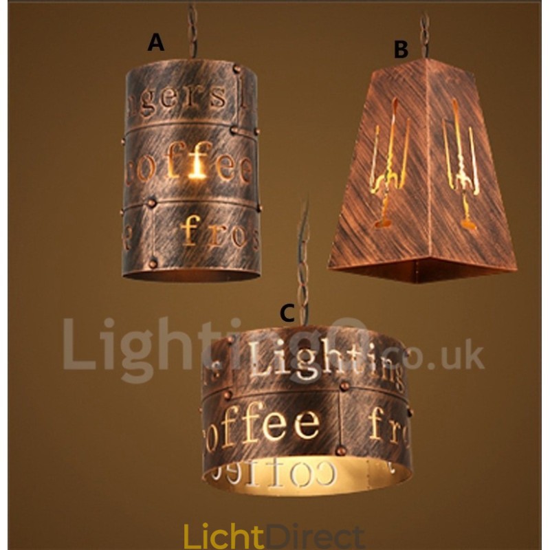 1 Licht Retro Vintage Hanglamp Café Huis Hanglamp