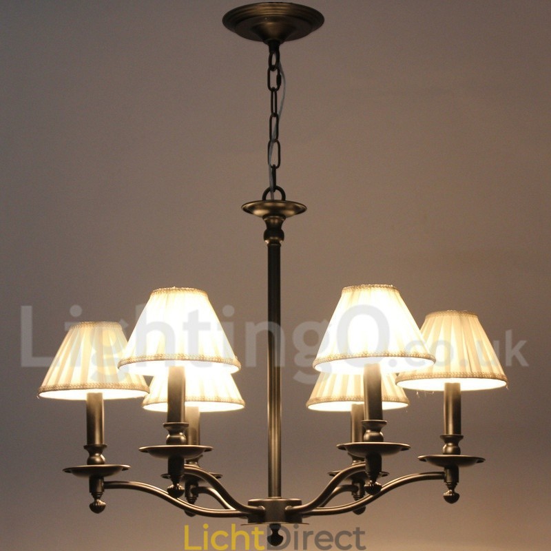 6-lichts retro rustieke kaars-stijl kroonluchter