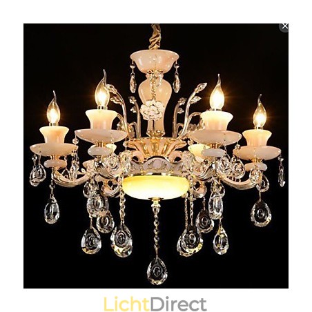 Hanger in Europese stijl, imitatie jade kristal hanger van zinklegering Hanger in Europese stijl, imitatie jade kristal hanger van zinklegering