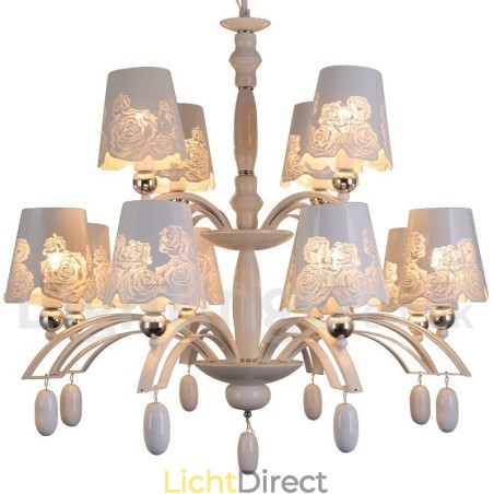 12 Licht Rustieke Retro Zwarte 2-laags Grote Kroonluchter Kaars Stijl Kroonluchter 12 Licht Rustieke Retro Zwarte 2-laags Grote Kroonluchter Kaars Stijl Kroonluchter