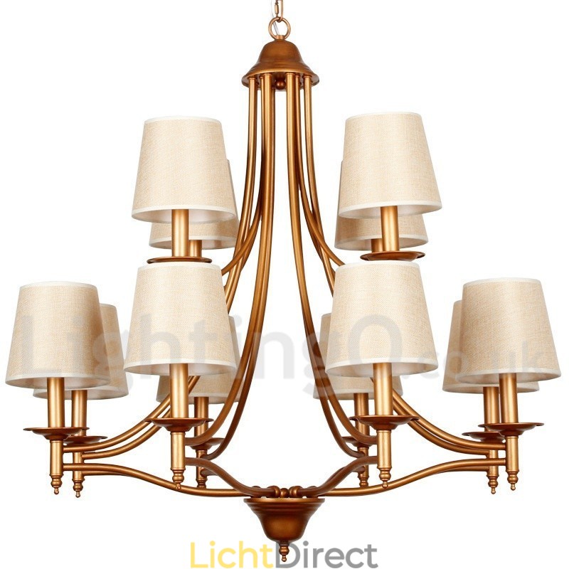 12 Lichts Rustieke Retro Mediterrane Stijl Kaars Stijl Kroonluchter