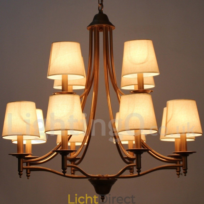 12 Lichts Rustieke Retro Mediterrane Stijl Kaars Stijl Kroonluchter