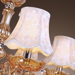 Europese stijl luxe 6-lichts kroonluchter met K9-kristal