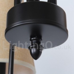 8-lichts moderne rustieke mediterrane stijl kaars-stijl kroonluchter