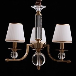 Moderne eigentijdse kristallen bronzen metalen kroonluchter