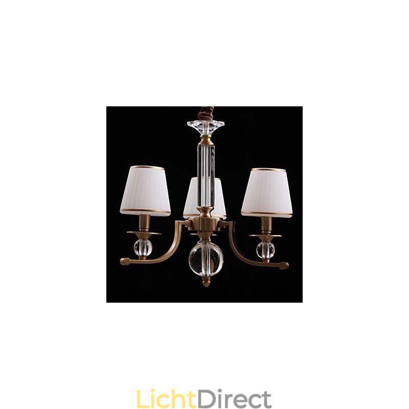 Moderne eigentijdse kristallen bronzen metalen kroonluchter