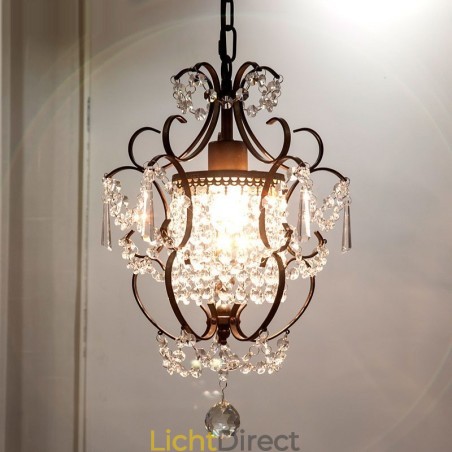 IJzeren schilderij kroonluchter met heldere kristallen moderne verlichtingslamp IJzeren schilderij kroonluchter met heldere kristallen moderne verlichtingslamp