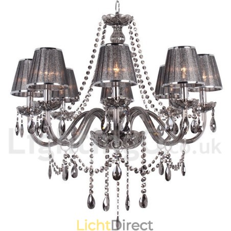 8-lichts K9-kristallen kaars-stijl kroonluchter