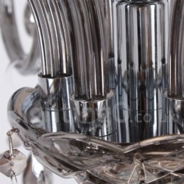 8-lichts K9-kristallen kaars-stijl kroonluchter