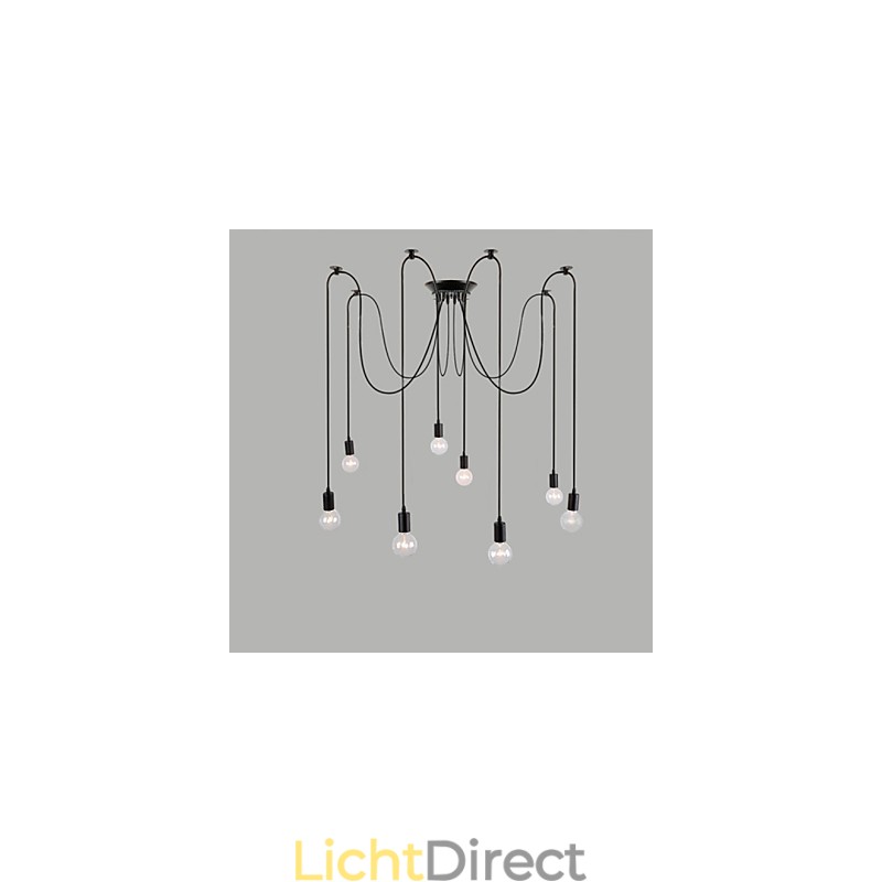 8 lampen kroonluchter hanglamp traditioneel klassiek retro metaal