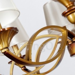 6-lichts retro mediterrane stijl rustieke kaars-stijl kroonluchter