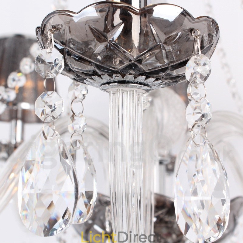 6-lichts K9-kristallen kaars-stijl kroonluchter