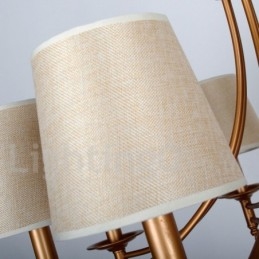 6-lichts rustieke retro mediterrane stijl kaars-stijl kroonluchter