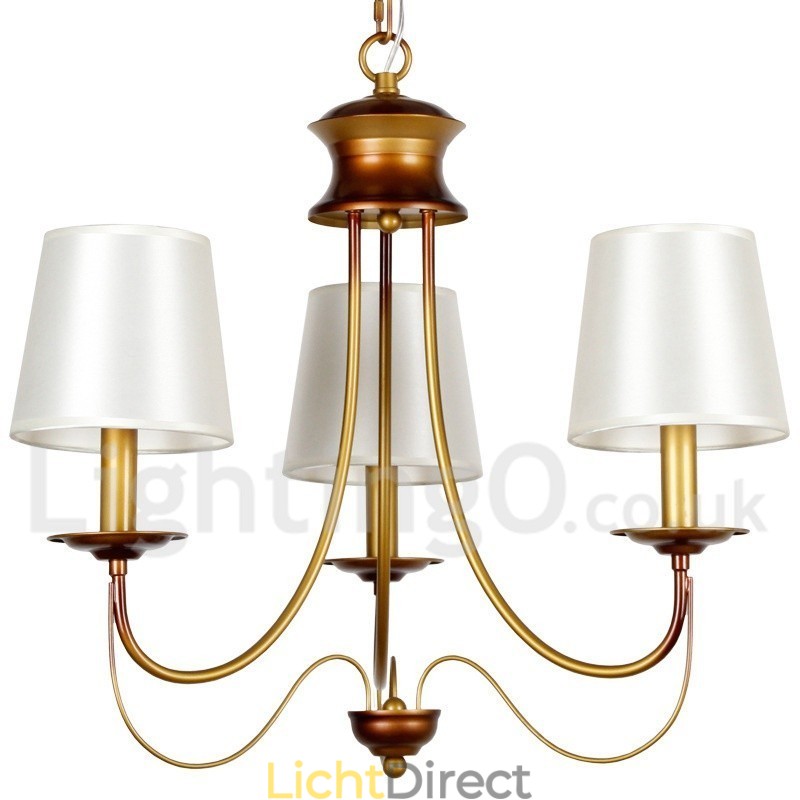 3-lichts rustieke mediterrane stijl moderne eigentijdse kaars-stijl kroonluchter