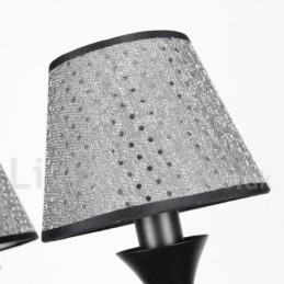3-lichts rustieke moderne eigentijdse retro zwarte kaars-stijl kroonluchter