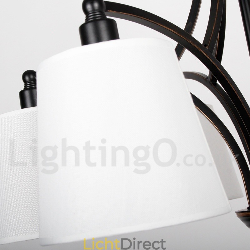 3-lichts rustieke retro eigentijdse kaars-stijl kroonluchter