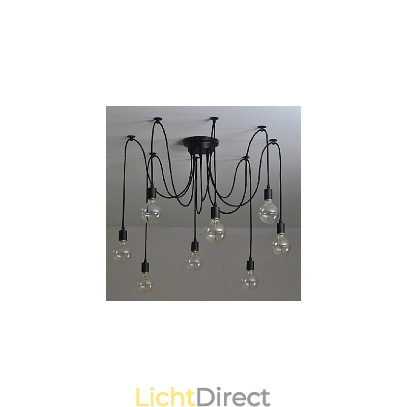 8 lampen kroonluchter hanglamp traditioneel klassiek retro metaal