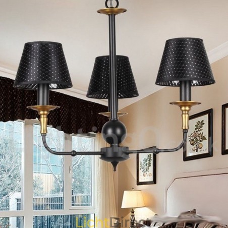 3-lichts retro rustieke kaars-stijl kroonluchter 3-lichts retro rustieke kaars-stijl kroonluchter
