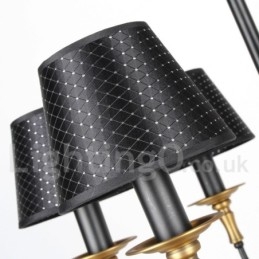 5-lichts retro rustieke kaars-stijl kroonluchter