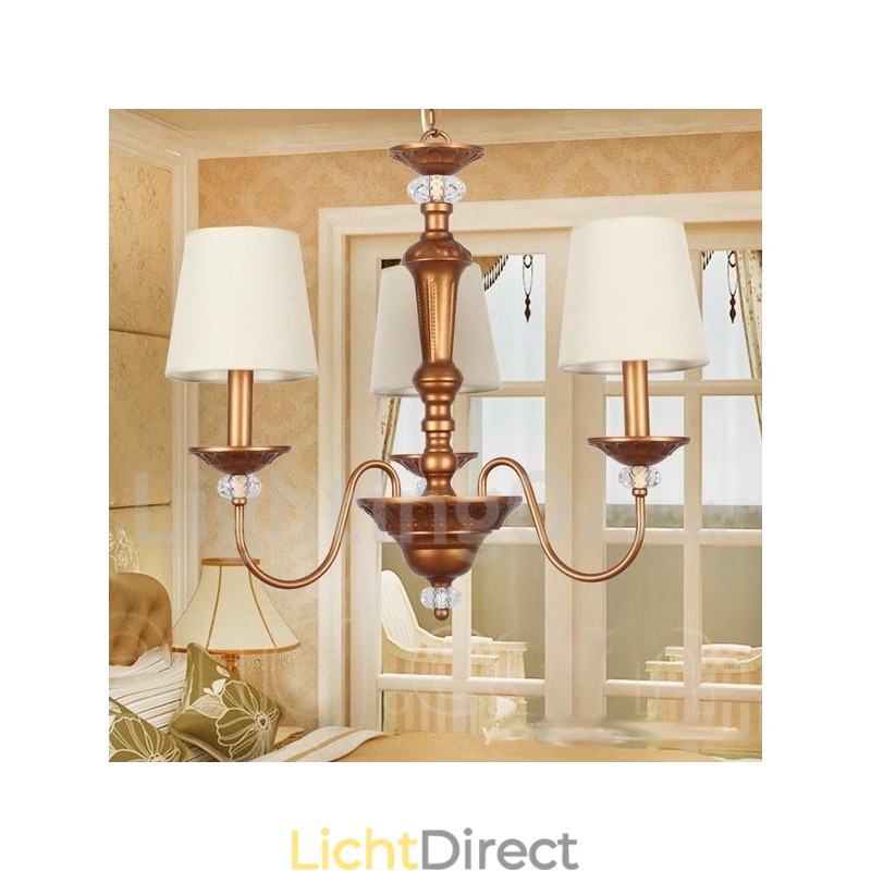 3-lichts retro kaars-stijl kroonluchter