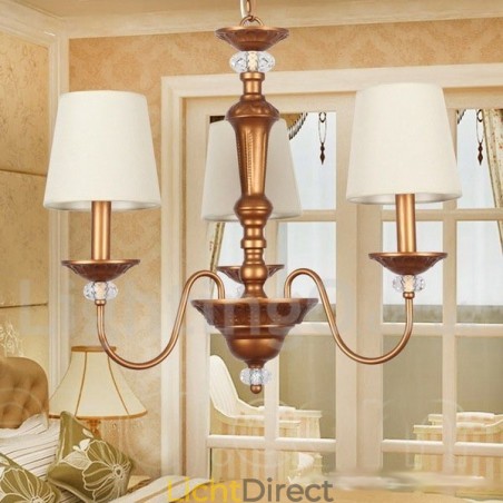 3-lichts retro kaars-stijl kroonluchter