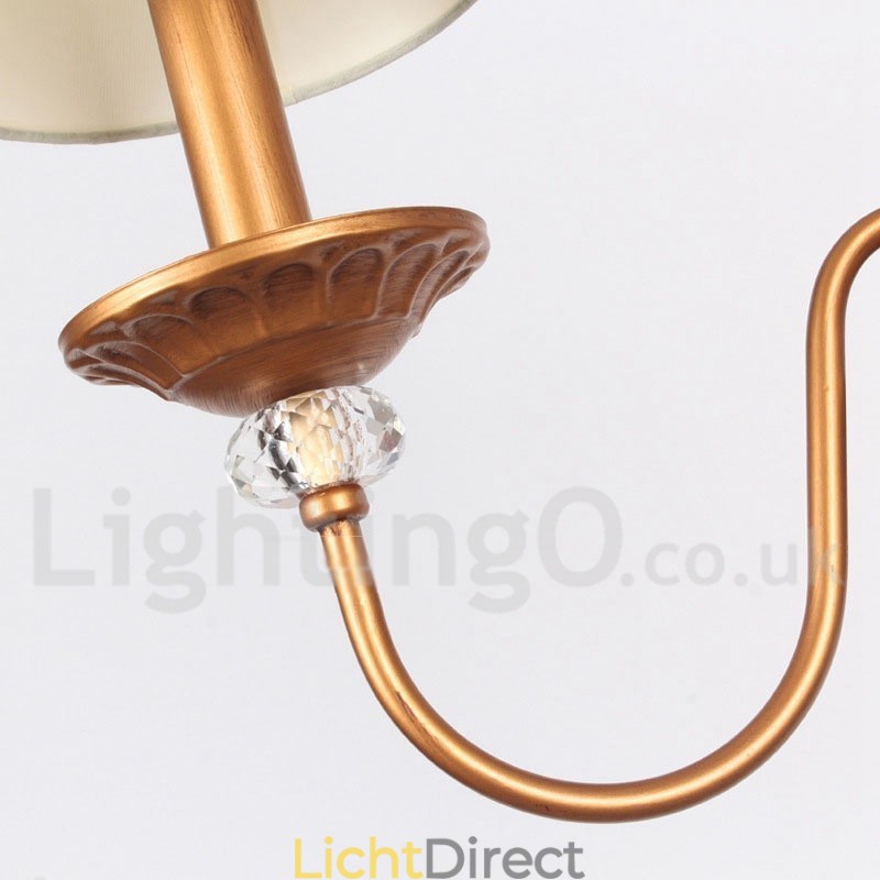 3-lichts retro kaars-stijl kroonluchter