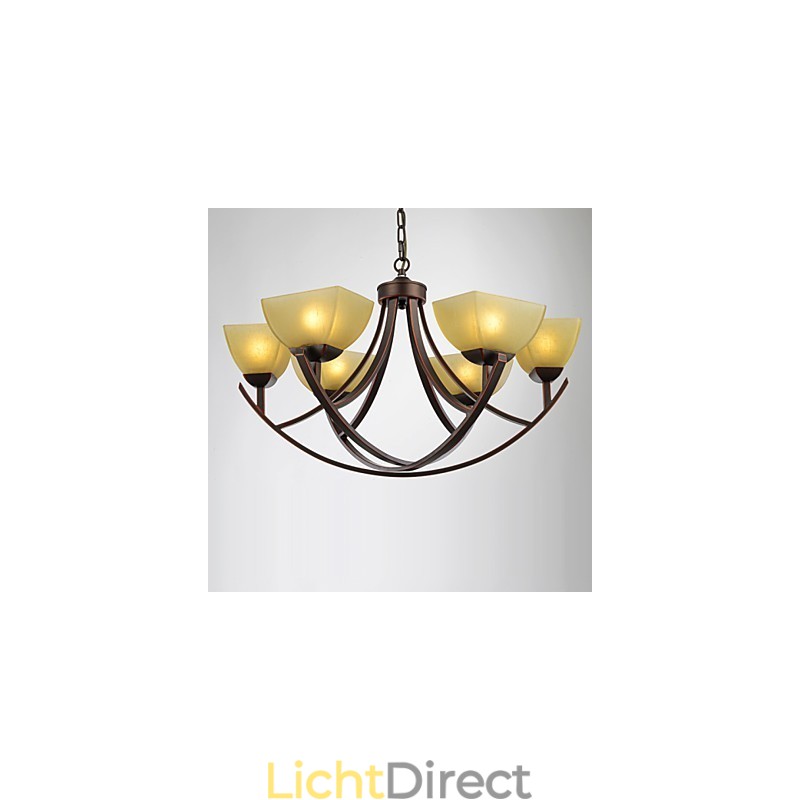 Kroonluchter 6 lampen Traditioneel Klassiek Vintage Metaal