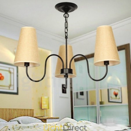 3-lichts retro mediterrane stijl kaars-stijl kroonluchter 3-lichts retro mediterrane stijl kaars-stijl kroonluchter
