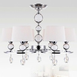 Moderne eigentijdse kristallen chromen metalen kroonluchter
