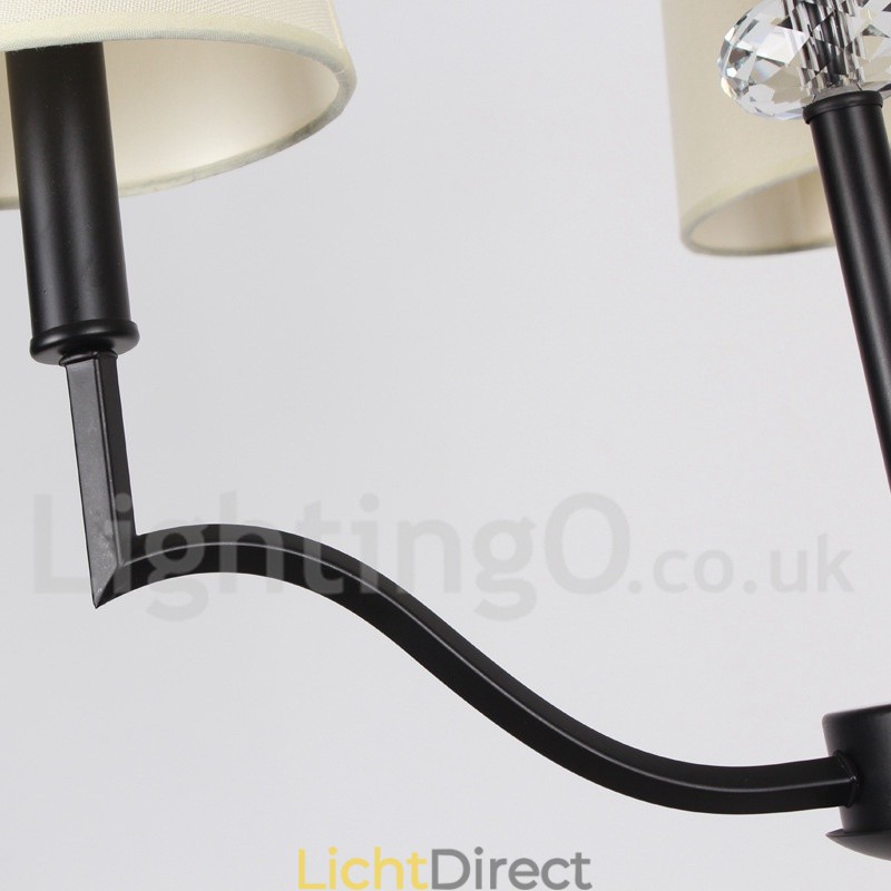 3-lichts moderne, eigentijdse kroonluchter in kaarsstijl