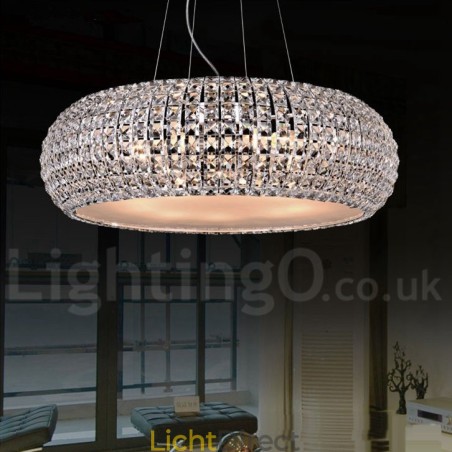 Moderne K9 Kristallen Plafond Hanglamp Binnen Kroonluchter Trommelverlichting Lampen Armaturen Moderne K9 Kristallen Plafond Hanglamp Binnen Kroonluchter Trommelverlichting Lampen Armaturen