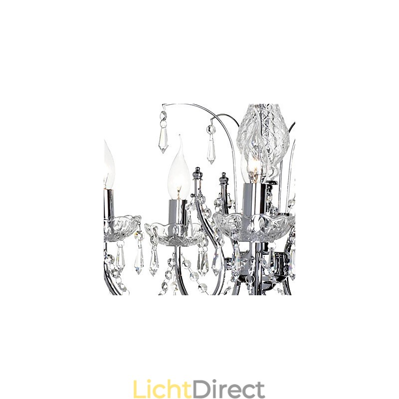Elegante kristallen kroonluchter met 5 lampen